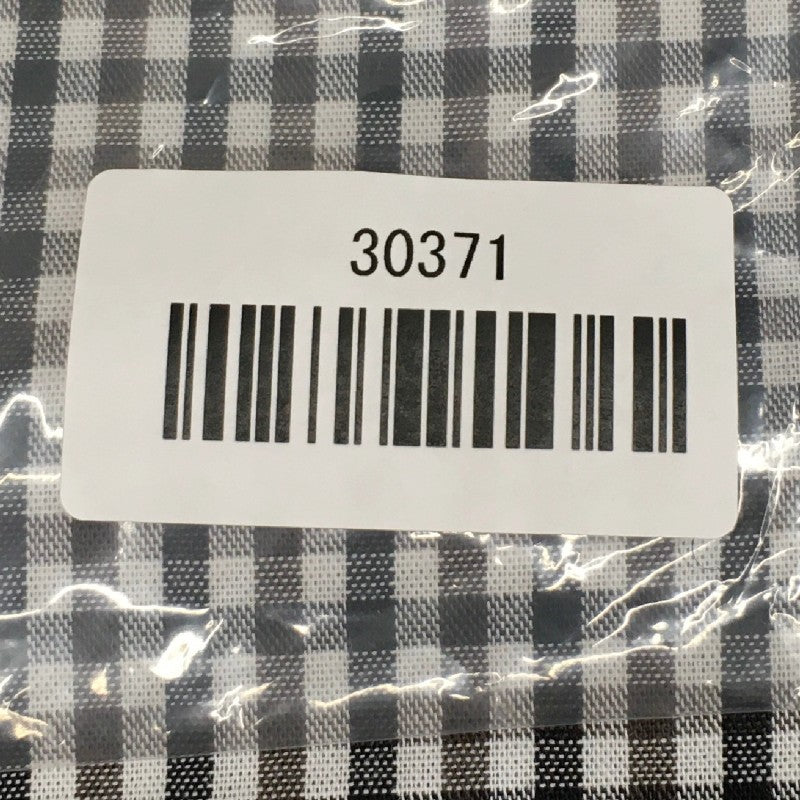 【30371】 新古品 WILL ウィル 七分袖シャツ サイズM ブラック ギンガムチェック柄 シンプル カジュアル 刺繍 プルオーバー レディース