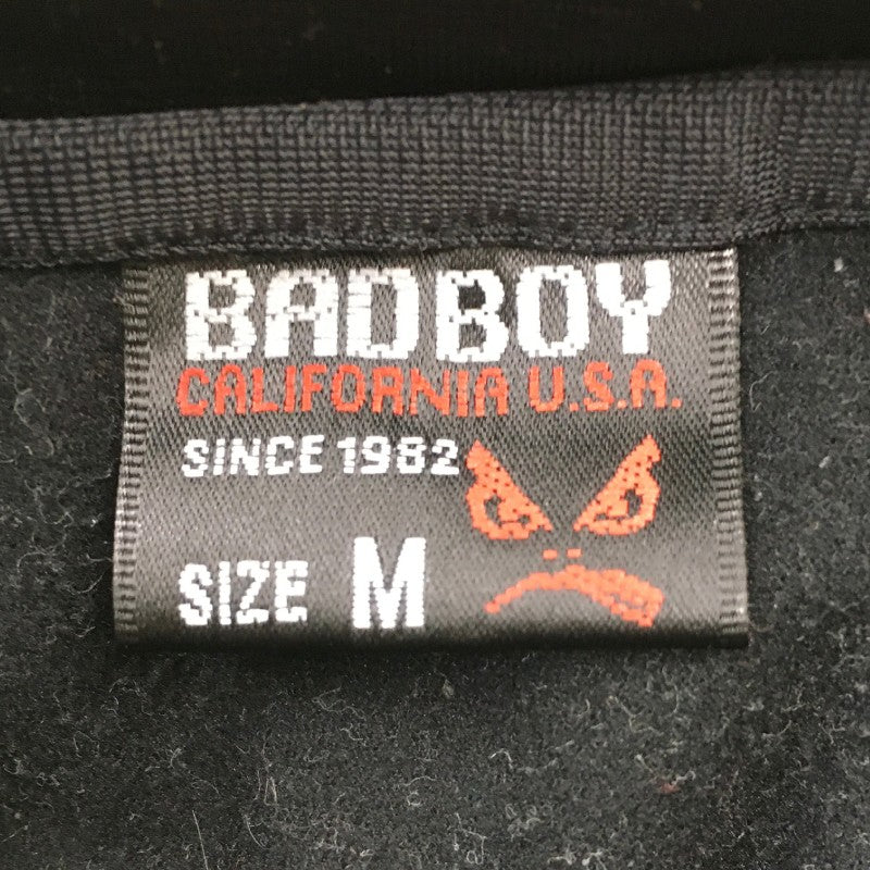 【30405】 BADBOY バッドボーイ ジャージ サイズM ブラック ライン ロゴ シンプル 羽織りやすい 動きやすい スポーティー メンズ