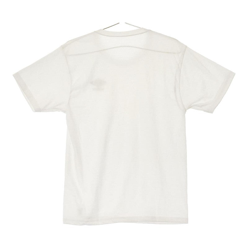 【30421】 umbro アンブロ 半袖Tシャツ カットソー サイズM ホワイト 胸元ロゴ クルーネック シンプル 無地 カジュアル ベーシック メンズ