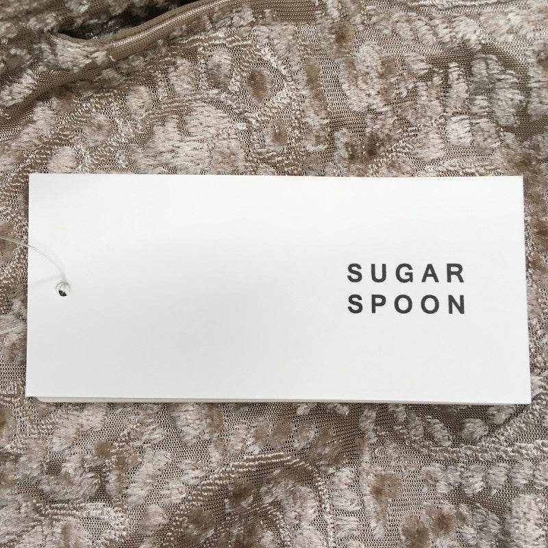 【30441】 新古品 sugar spoon シュガースプーン ワイドパンツ サイズF ベージュ シンプル オシャレ スタイリッシュ レディース 定価4990円