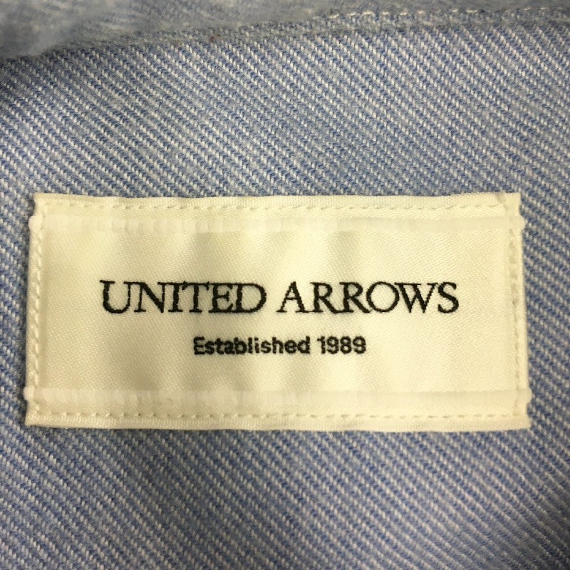 【30550】 UNITED ARROWS ユナイテッドアローズ 長袖シャツ サイズM ブルー フォーマル 爽やか シンプル オシャレ かっこいい メンズ