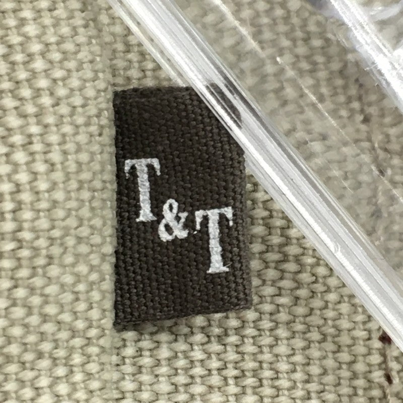 【30569】 新古品 T&T CORPORATION ティーアンドティーコーポレーション ハンドバッグ グレー ミニトート 刺繍 ラインストーン レディース
