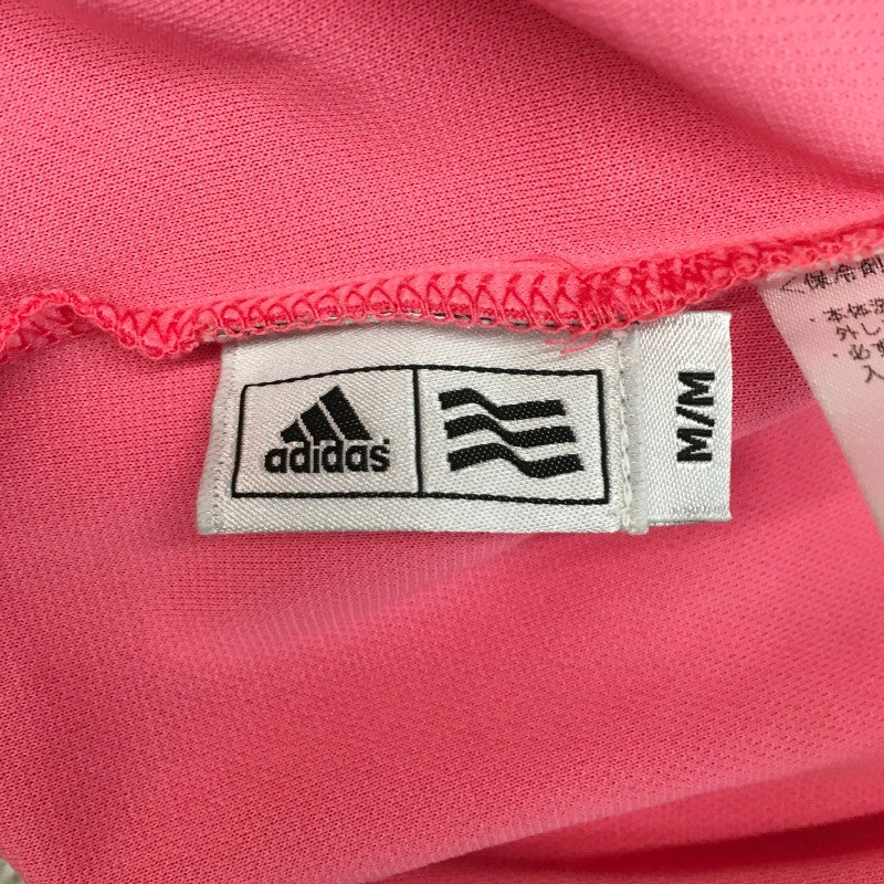 【30668】 adidas アディダス 半袖シャツ サイズM ピンク スポーティ 個性的 爽やか かわいい 明るい カジュアル オシャレ レディース