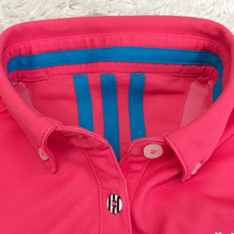 【30668】 adidas アディダス 半袖シャツ サイズM ピンク スポーティ 個性的 爽やか かわいい 明るい カジュアル オシャレ レディース