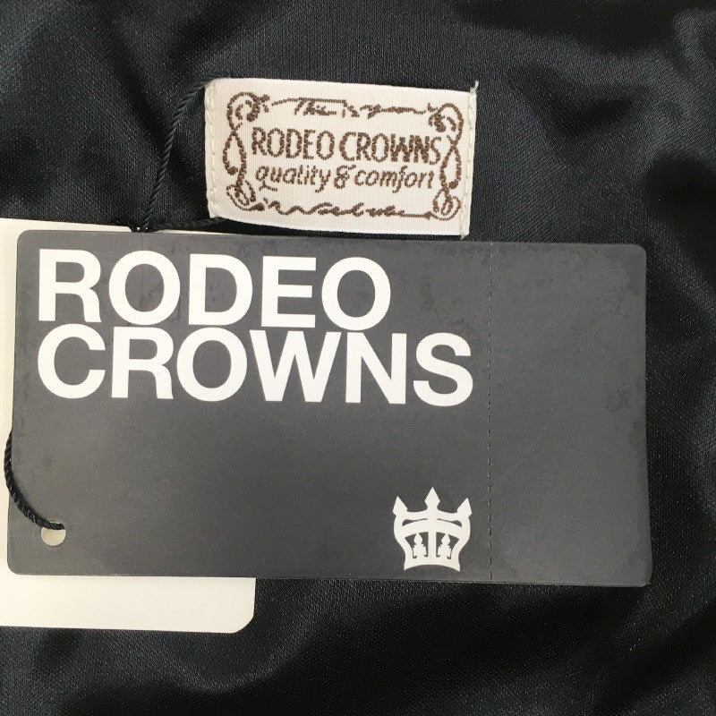 【30694】 新古品 Rodeo Crowns ロデオクラウンズ ワンピース サイズ1 / 約S ブラック ノースリーブ 上品 レディース 定価8500円
