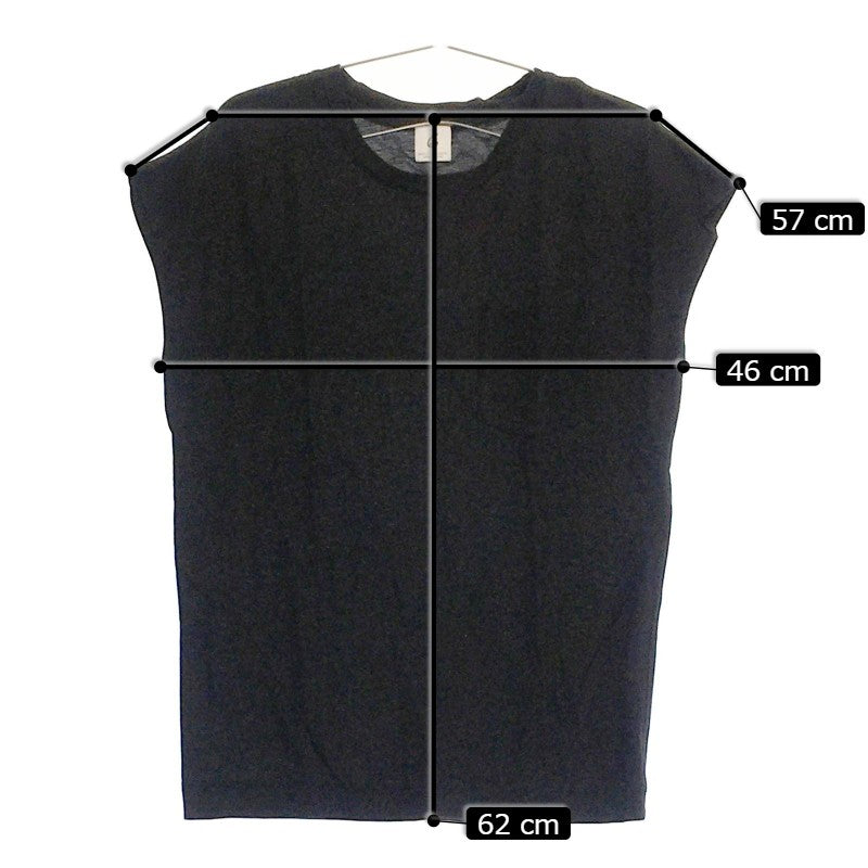 【30701】 BEAUTY&YOUTH ビューティアンドユース ノースリーブシャツ ブラック 無地 シンプル カジュアル サイズL相当 レディース