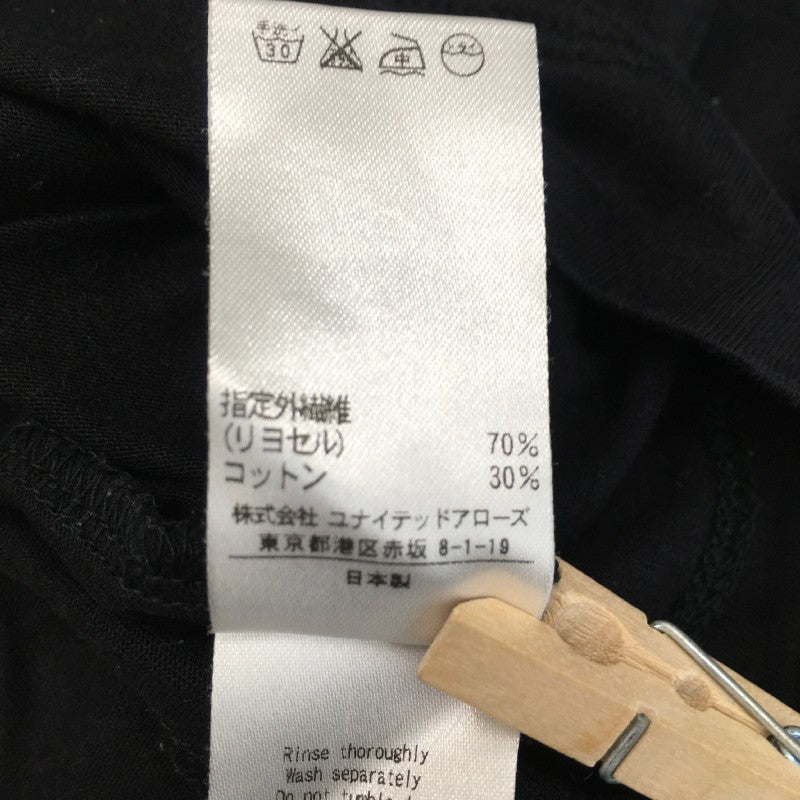 【30701】 BEAUTY&YOUTH ビューティアンドユース ノースリーブシャツ ブラック 無地 シンプル カジュアル サイズL相当 レディース