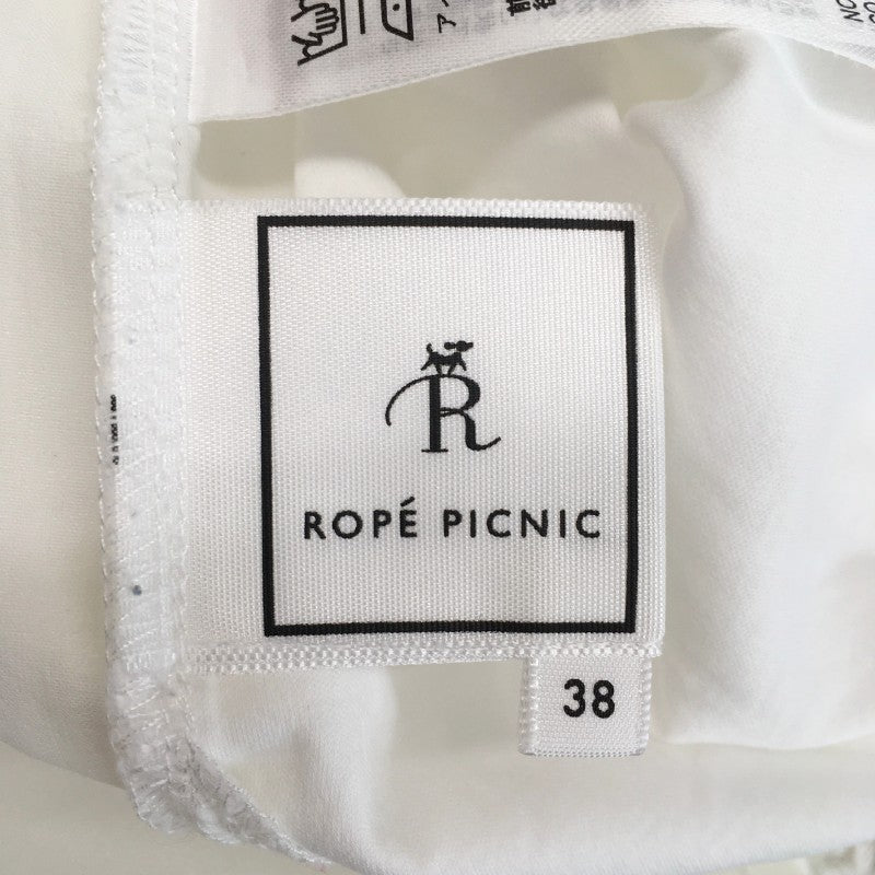 【30741】 ROPE PICNIC ロペピクニック チュニック サイズ38 / 約M ホワイト ノースリーブ 清楚 かわいい オシャレ シンプル レディース
