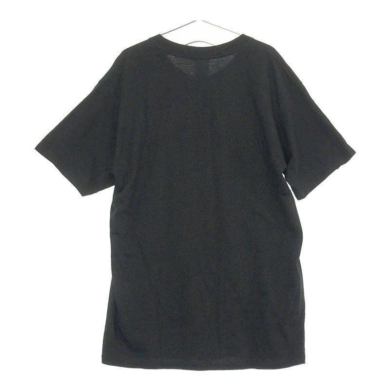 【30817】 半袖Tシャツ カットソー ブラック サイズL相当 ロゴプリント 英字プリント プルオーバー かっこいい ファンキー メンズ