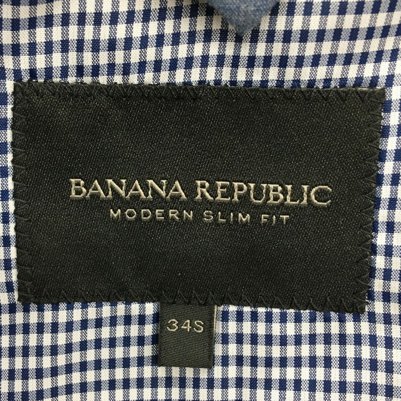 【30832】 Banana Republic バナナリパブリック テーラードジャケット サイズ34S / 約S ブラック チャイナデザイン オシャレ メンズ