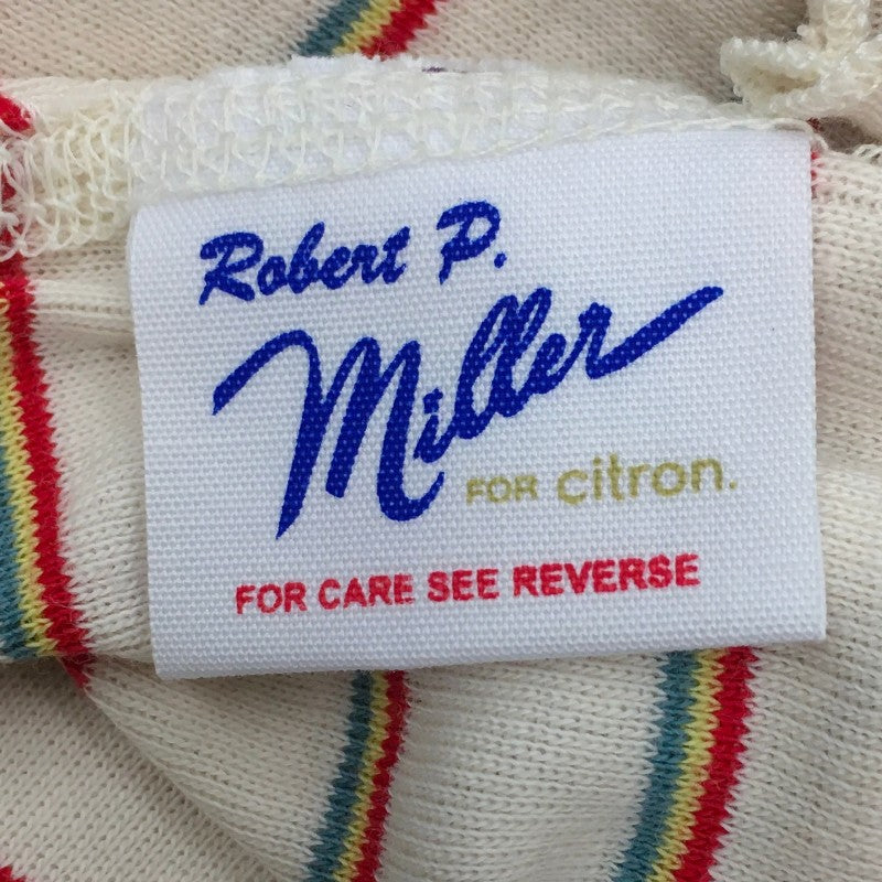 【30841】 Robert P.miller for Citran ロバートピーミラーフォーシトラン キャミソール サイズM ホワイト ボーダー柄 おしゃれ レディース
