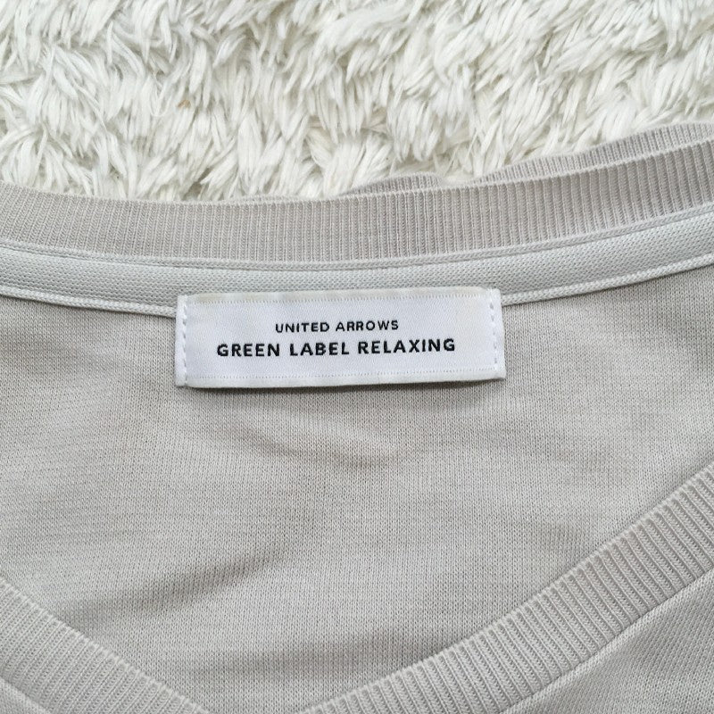 【30859】 green label relaxing グリーンレーベルリラクシング 長袖Tシャツ ロンT カットソー グレー サイズM相当 カジュアル レディース