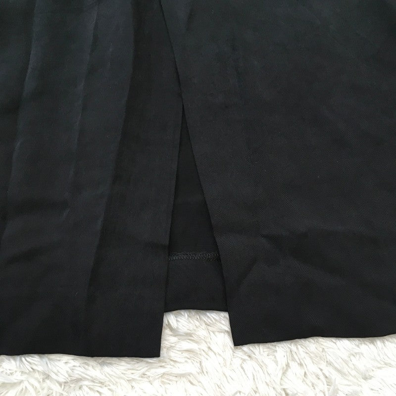 【30900】 MACPHEE マカフィー ロングスカート サイズ34 / 約S ブラック カジュアル 無地 シンプル 背面ジップアップ レディース
