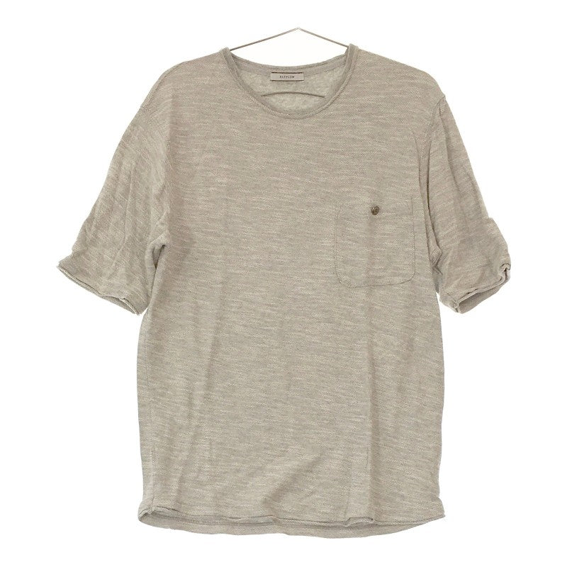 【30944】 BAYFLOW ベイフロー 半袖Tシャツ カットソー サイズ2 / 約M グレー ニットTシャツ サマーニット シンプル 無地 綿100% メンズ
