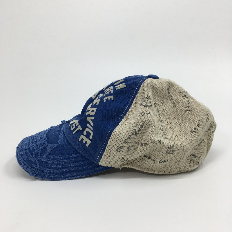 【30961】 DENIM&DUNGAREE デニムアンドダンガリー キャップ 帽子 サイズ58 ブルー ストリートファッション 数字 アルファベット メンズ