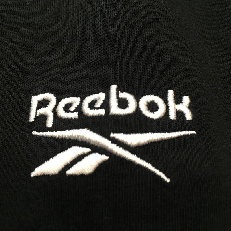 【30979】 Reebok リーボック 半袖Tシャツ カットソー サイズL ブラック カッコいい ブランドロゴ 刺繍 肌触り良い 涼し気 メンズ