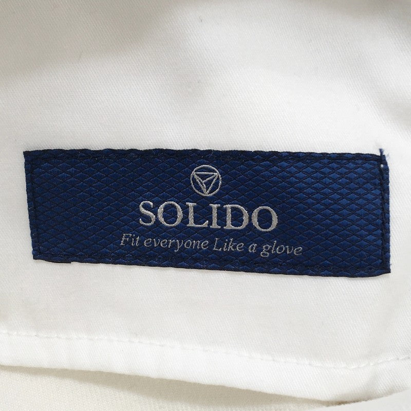 【30982】 新古品 SOLIDO ソリード ボトムス サイズ03 ホワイト サイズL相当 シンプル 清潔感がある カッコいい メンズ 定価25000円