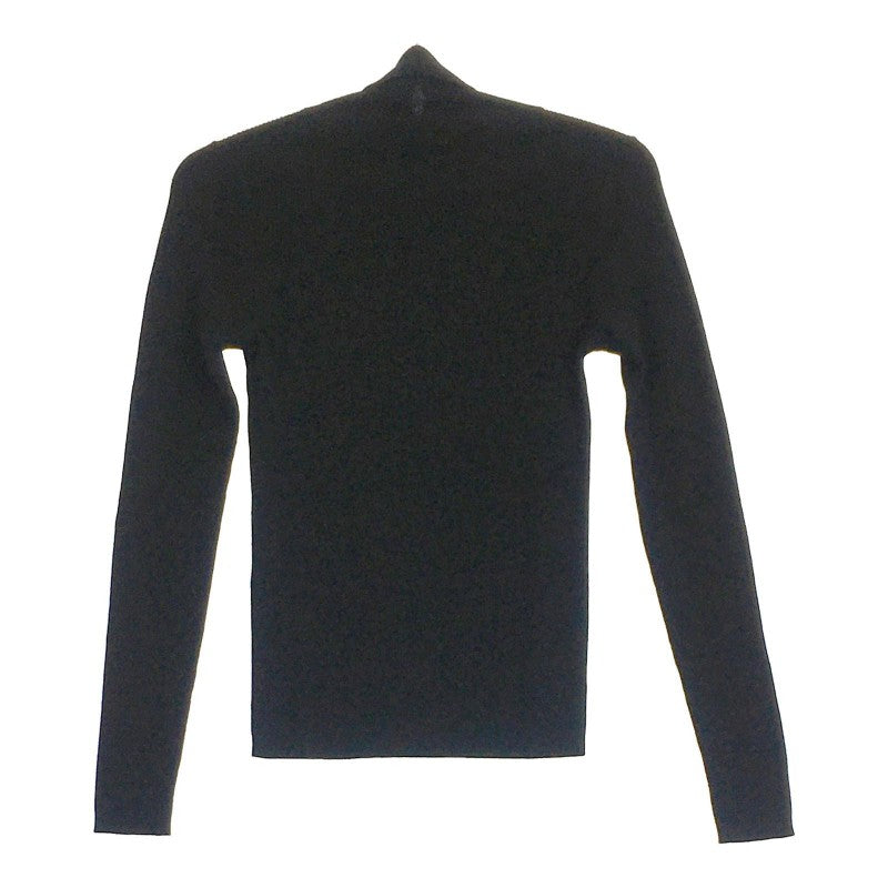 【30999】 UNITED ARROWS ユナイテッドアローズ セーター ブラック サイズXS相当 毛100% ハイネック 無地 ストレッチ レディース
