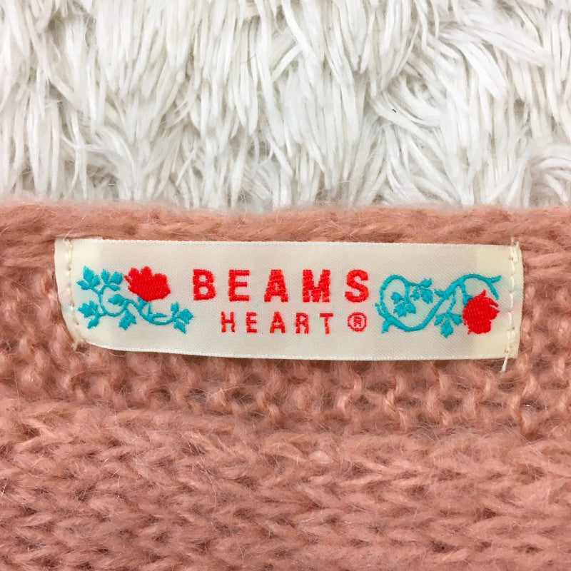 【31010】 BEAMS HEART ビームスハート セーター ピンク サイズF相当 シンプル カジュアル かわいい フェミニン あたたかい レディース