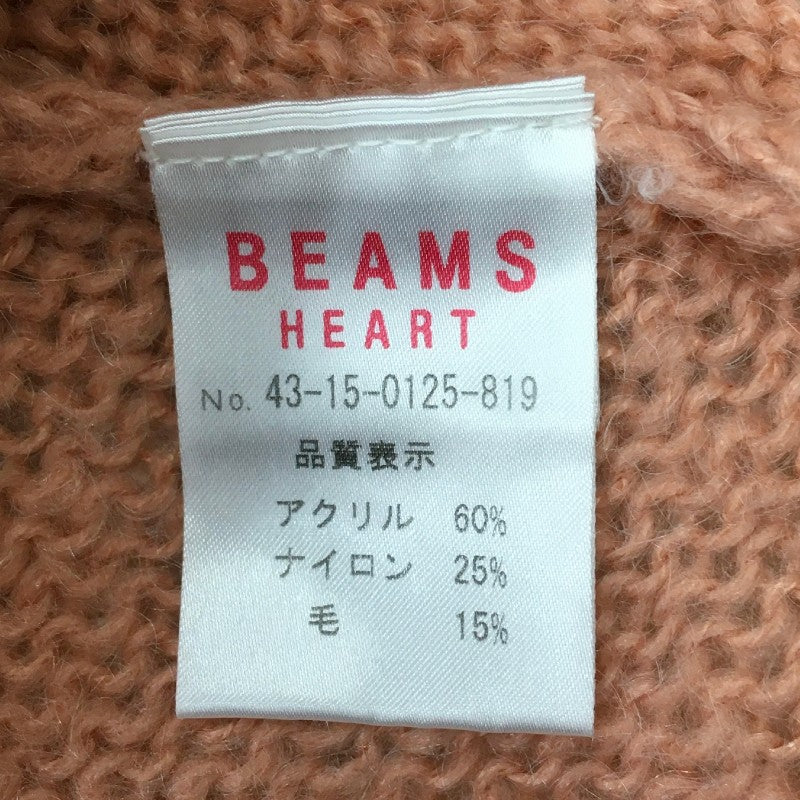 【31010】 BEAMS HEART ビームスハート セーター ピンク サイズF相当 シンプル カジュアル かわいい フェミニン あたたかい レディース