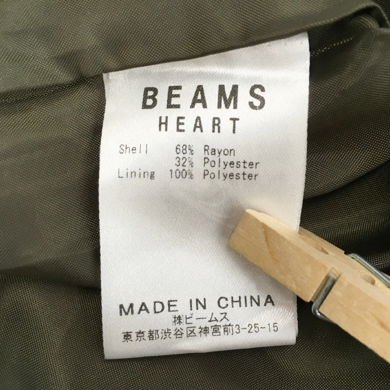 【31025】 BEAMS HEART ビームスハート チュニック カーキ XXLサイズ相当 オシャレ カジュアル シンプル ゆったり感 可愛い レディース