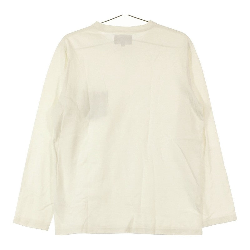 【31026】 BEAMS ビームス 長袖Tシャツ ロンT カットソー サイズM ホワイト 肌触り良い カジュアル シンプル 清涼感 かっこいい メンズ