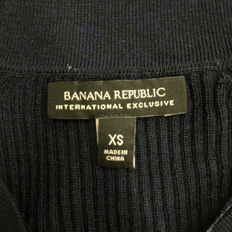【31084】 Banana Republic バナナリパブリック ロングワンピース サイズXS ネイビー シンプル 半袖 オシャレ レディース