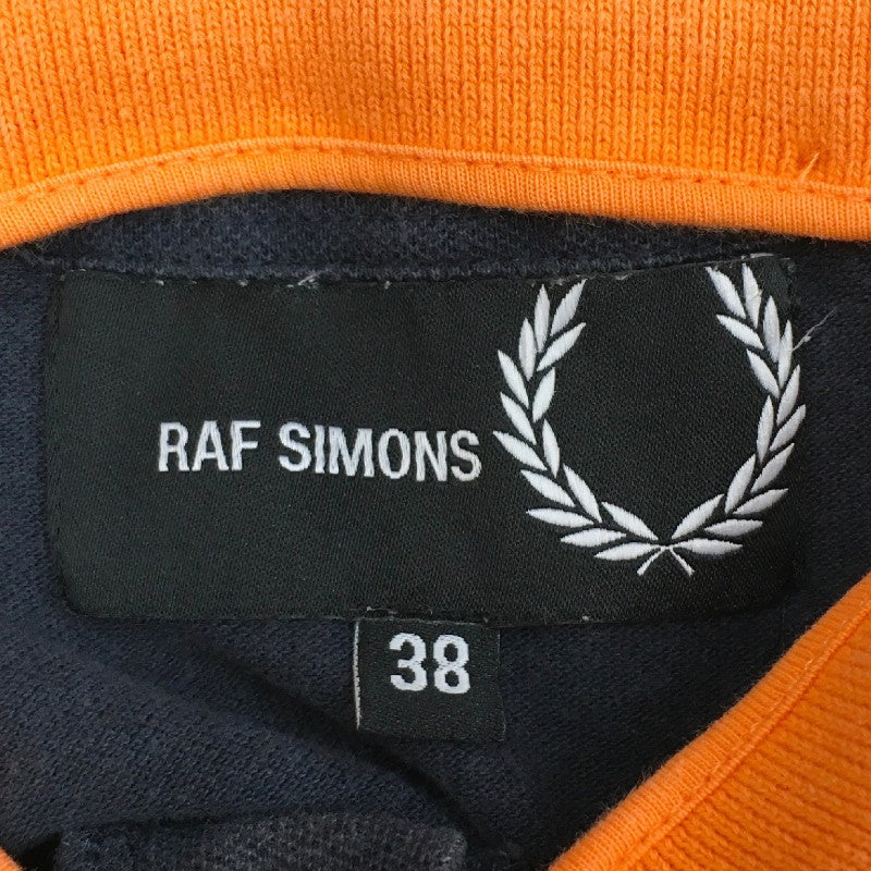 【31115】 RAF SIMONS ラフシモンズ ポロシャツ カットソー サイズ38 / 約M ブラック シンプル 紳士的 スポーティ かっこいい メンズ