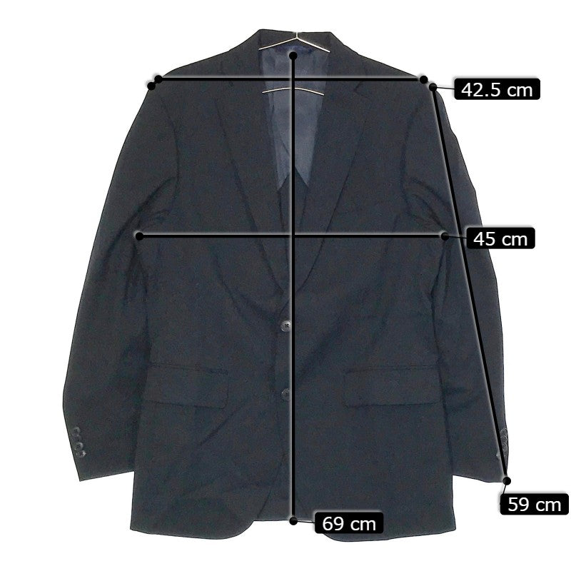 【31145】 Mr.JUNK ミスタージュンコ スーツ サイズA5 / 約M ブラック M-L相当 シンプル 2Bジャケット スタイリッシュ メンズ