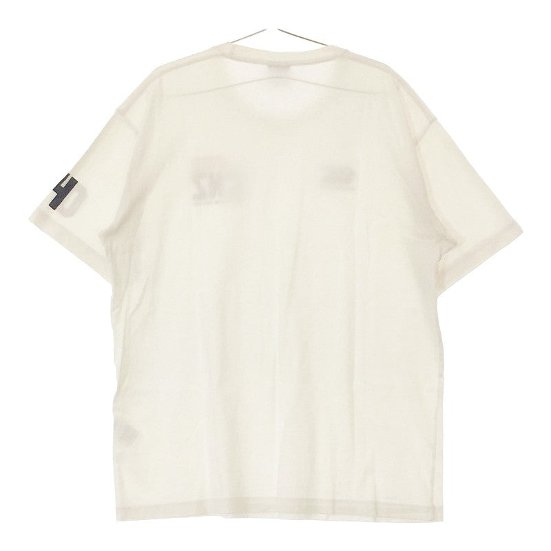 【31214】 canterbury 半袖Tシャツ カットソー サイズXL(LL) ホワイト ブランドのロゴ入り 左腕に数字 シンプル 右胸にマーク メンズ
