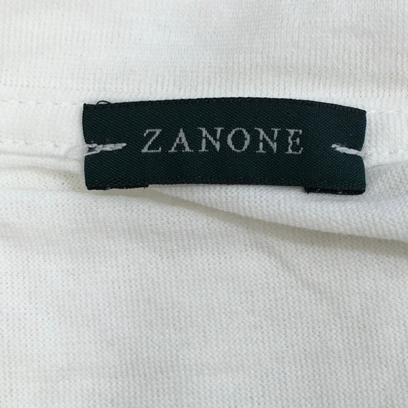 【31219】 ZANONE ザノーネ 半袖Tシャツ カットソー サイズ44 ホワイト サイズS相当 シンプル 着やすい 通気性が良い 薄手 メンズ