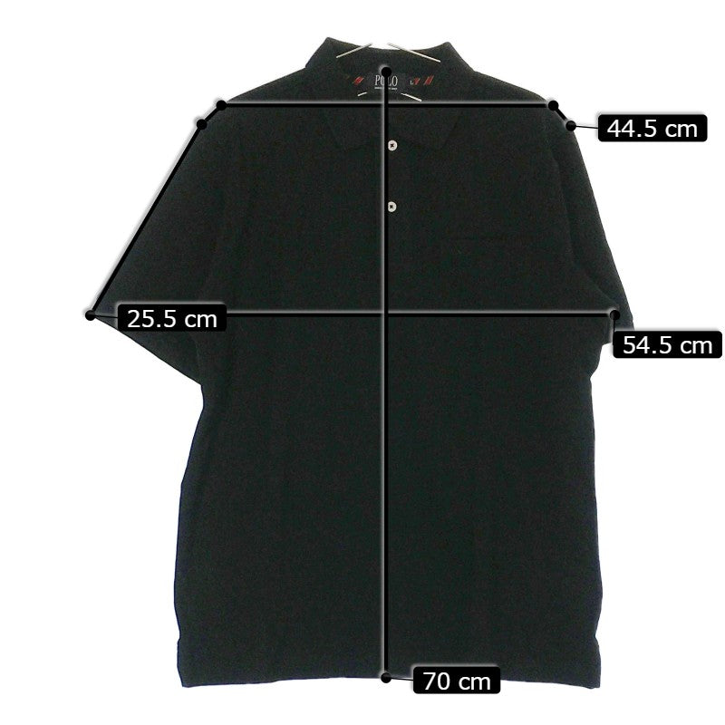 【31236】 POLO BCS ポロ ビーシーエス ポロシャツ カットソー サイズL ブラック 無地 プレーン カッコいい スポーティー メンズ