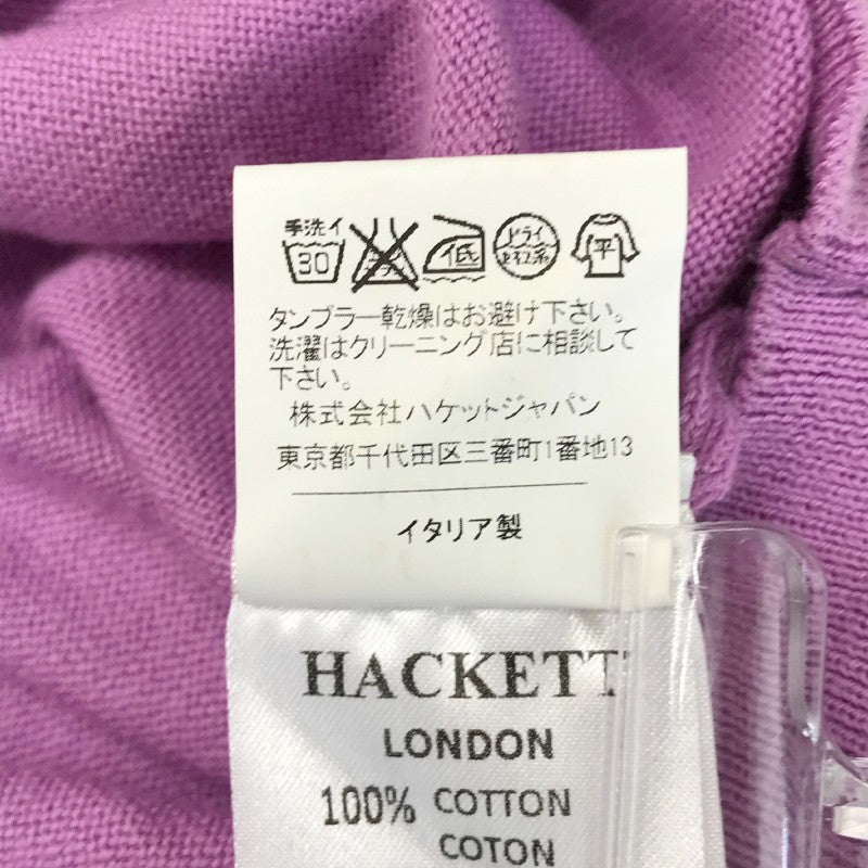 【31309】 HACKETT LONDON ハケットロンドン トップス パープル Vネックセーター サイズM相当 スタイリッシュ 無地 シンプル メンズ