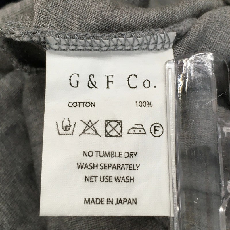 【31336】 G&F Co. ジーアンドエフコー 七分袖Tシャツ カットソー サイズ40 / 約L グレー コットン100% カジュアル 肌触り良い メンズ
