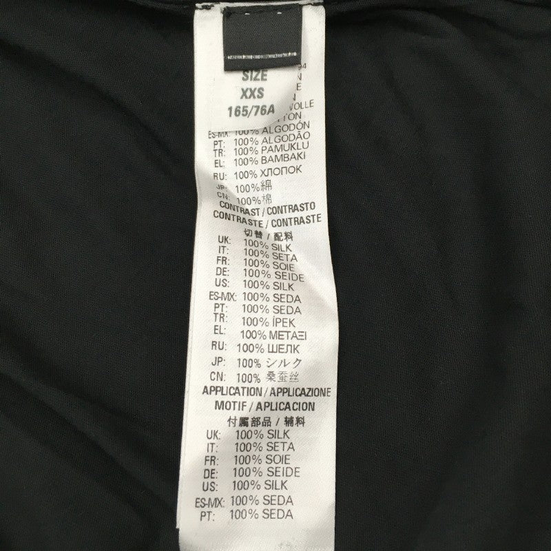 【31467】 新古品 DIESEL ディーゼル 七分袖Tシャツ カットソー サイズXXS ブラック 丸首 カジュアル かっこいい オシャレ レディース