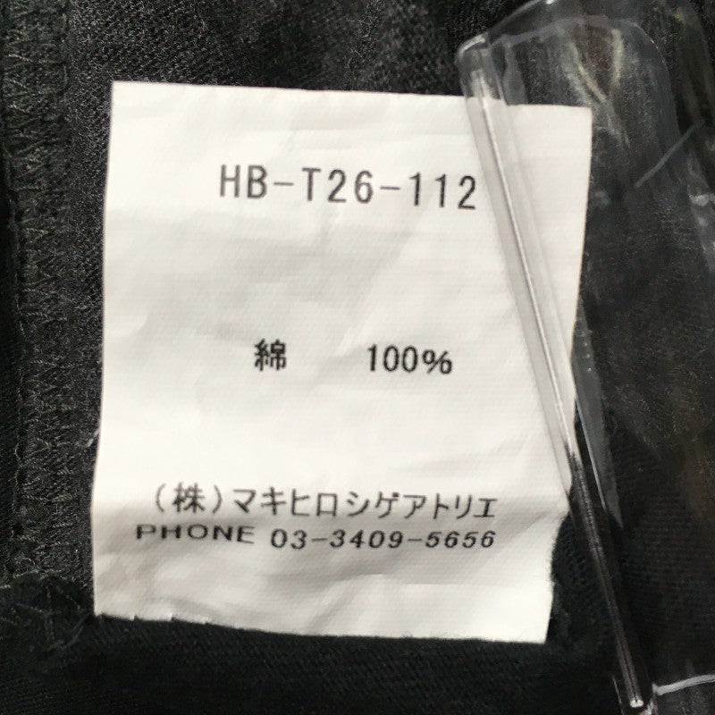 【31494】 gomme ゴム 半袖Tシャツ カットソー サイズM ホワイト プリントシャツ モノトーン モード感 大人っぽい 存在感 メンズ