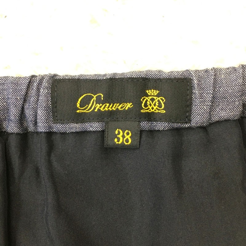 【31505】 Drawer ドゥロワー ミニスカート サイズ38 / 約M グレー ボーダー クール カジュアル かっこいい オシャレ レディース