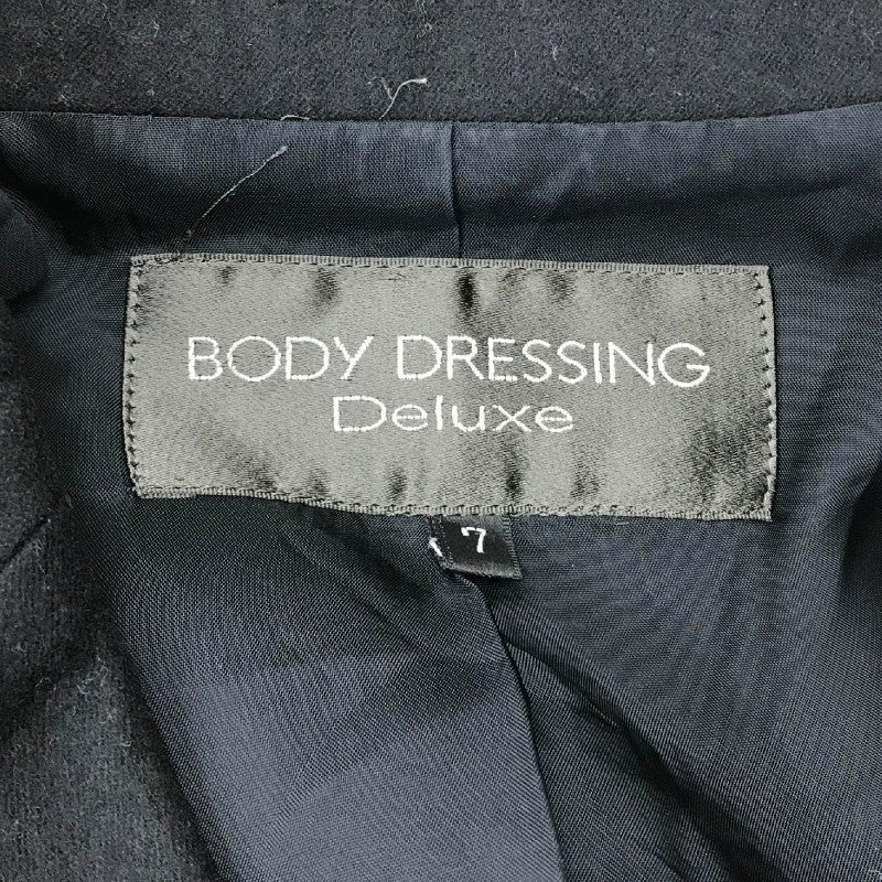 【31537】 BODY DRESSING Deluxe ボディドレッシングデラックス テーラードジャケット サイズ7 / 約S ブラック 無地 オシャレ レディース