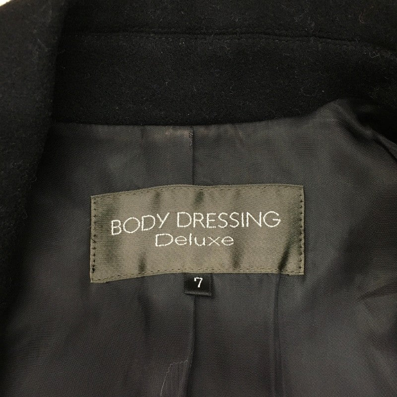 【31538】 BODY DRESSING Deluxe ボディドレッシングデラックス コート サイズ7 / 約S ブラック シンプル オシャレ フォーマル レディース