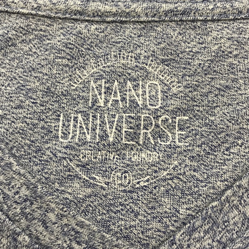 【31565】 nano universe ナノユニバース 半袖Tシャツ カットソー サイズS ブルー シンプル カジュアル Vネック 無地 メンズ