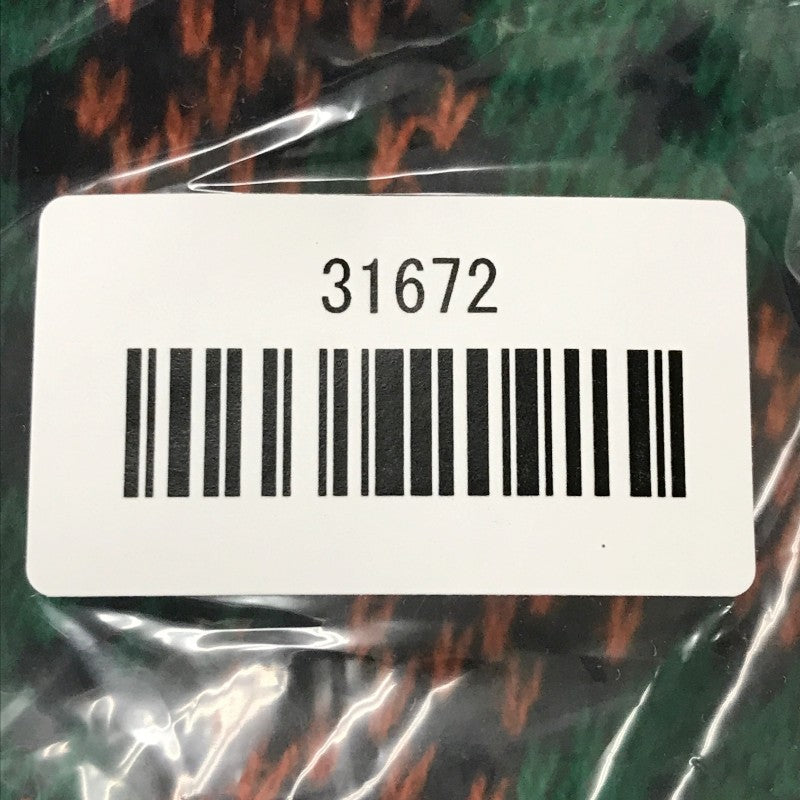 【31672】 ロングスカート サイズF グリーン 総柄 個性的 ウエストゴム ゆったりシルエット ニット素材 おしゃれ レディース