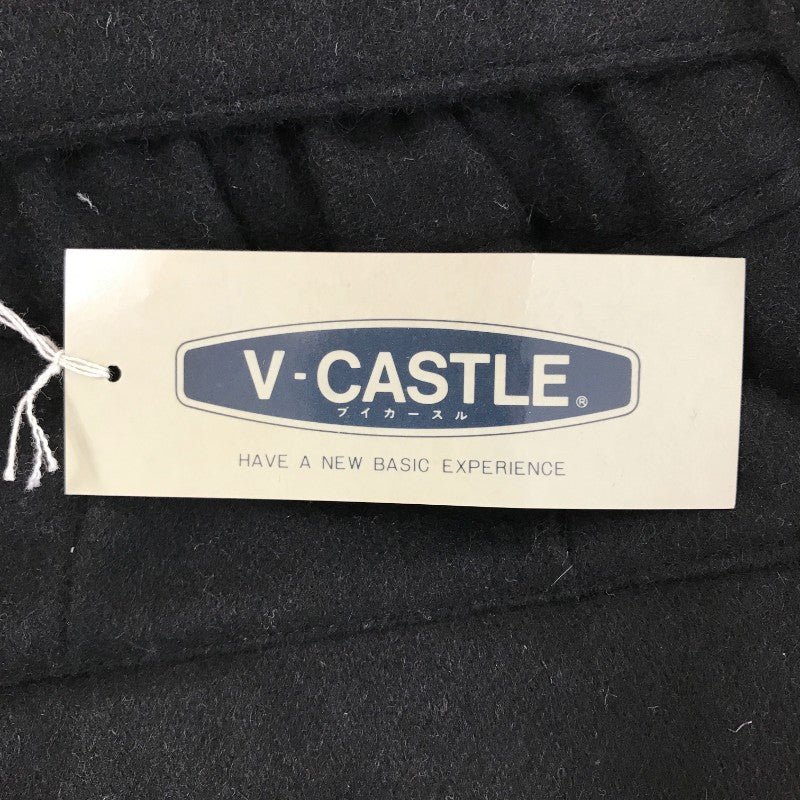 【31779】 新古品 V-CASTLE ヴィカースル ワイドパンツ サイズF ブラック カジュアル 無地 ウエストリボン ポケット付き レディース