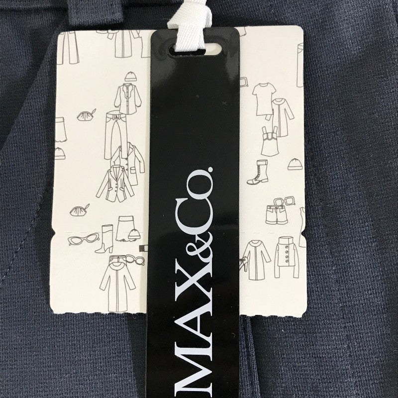 【31851】 新古品 MAX&Co. マックスアンドコー ワイドパンツ サイズUSA XS(SS) ネイビー ベルト シンプル 可愛い ゆったり レディース