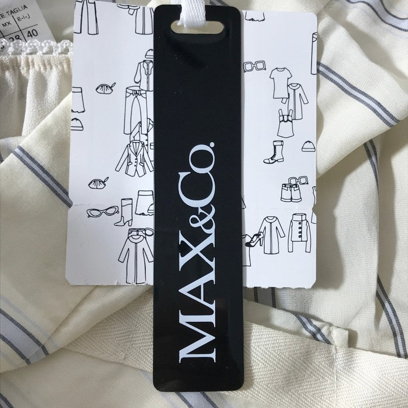 【31859】 新古品 MAX&Co. マックスアンドコー ひざ丈スカート サイズ40 / 約L ベージュ カジュアル おしゃれ レディース