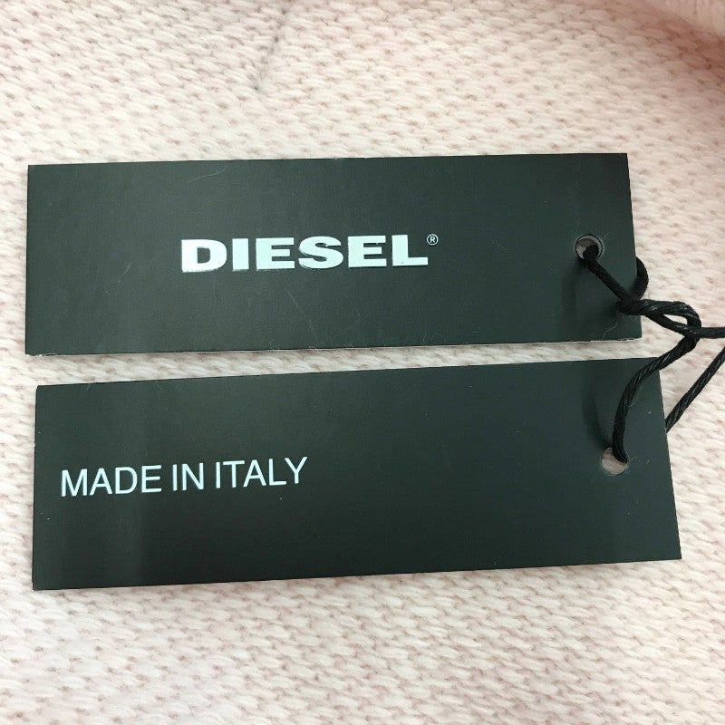 【31881】 新古品 DIESEL ディーゼル アウター サイズXS ピンク シンプル ウール混 フェミニン ウエストベルト 暖かい 羽織もの レディース