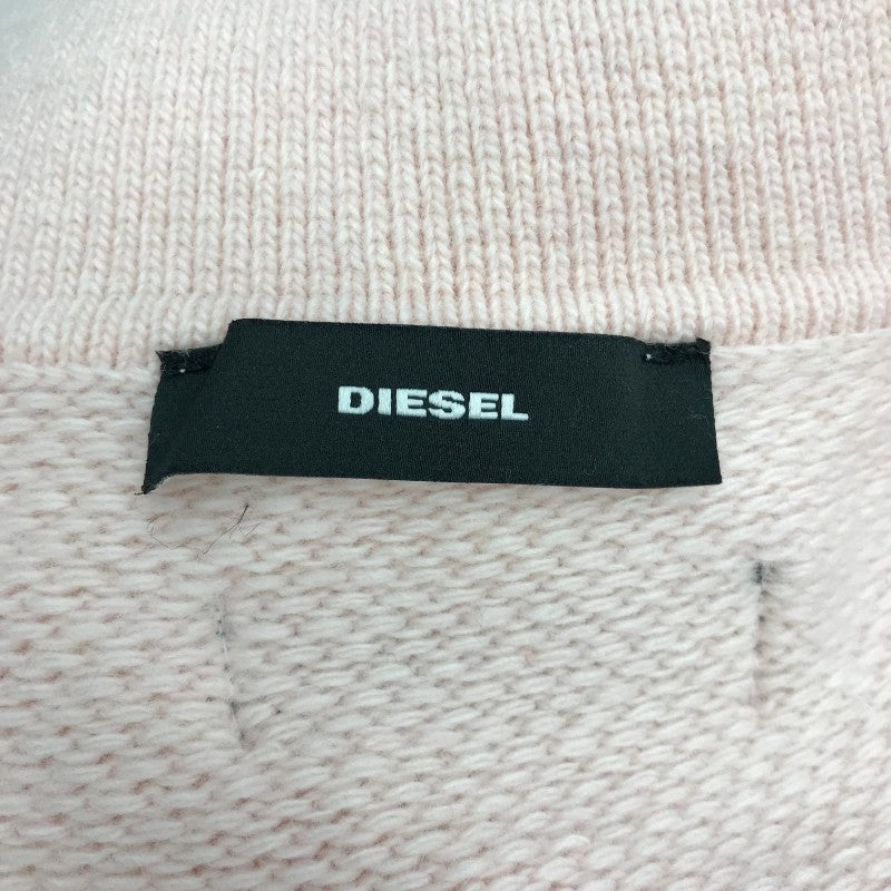 【31891】 新古品 DIESEL ディーゼル アウター サイズXXS ピンク ベルト付属 ルームウェア 無地 プレーン かわいい カジュアル レディース