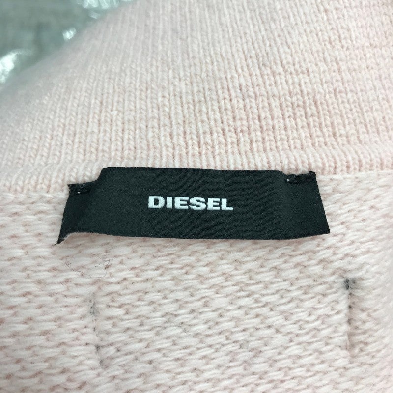 【31896】 新古品 DIESEL ディーゼル アウター サイズXS ピンク ベルト付属 無地 プレーン かわいい カジュアル パステルカラー レディース