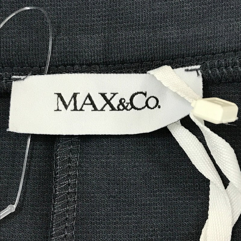 【31931】 新古品 MAX&Co. マックスアンドコー ワイドパンツ サイズXS(SS) ブルーグレー シンプル 可愛い オシャレ リボン紐 レディース