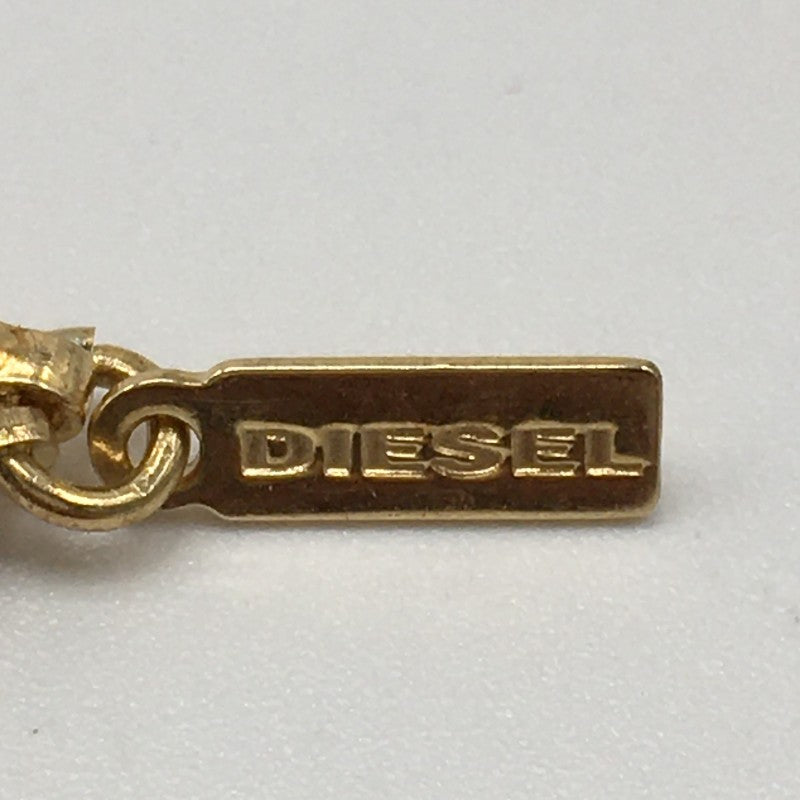 【32009】 新古品 DIESEL ディーゼル ネックレス ゴールド ピザモチーフ チェーンネックレス アクセサリー 真鍮製 オシャレ レディース