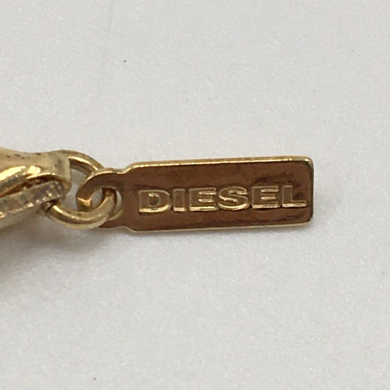 【32016】 新古品 DIESEL ディーゼル ネックレス ゴールド ピザモチーフ チェーンネックレス アクセサリー 真鍮製 オシャレ レディース